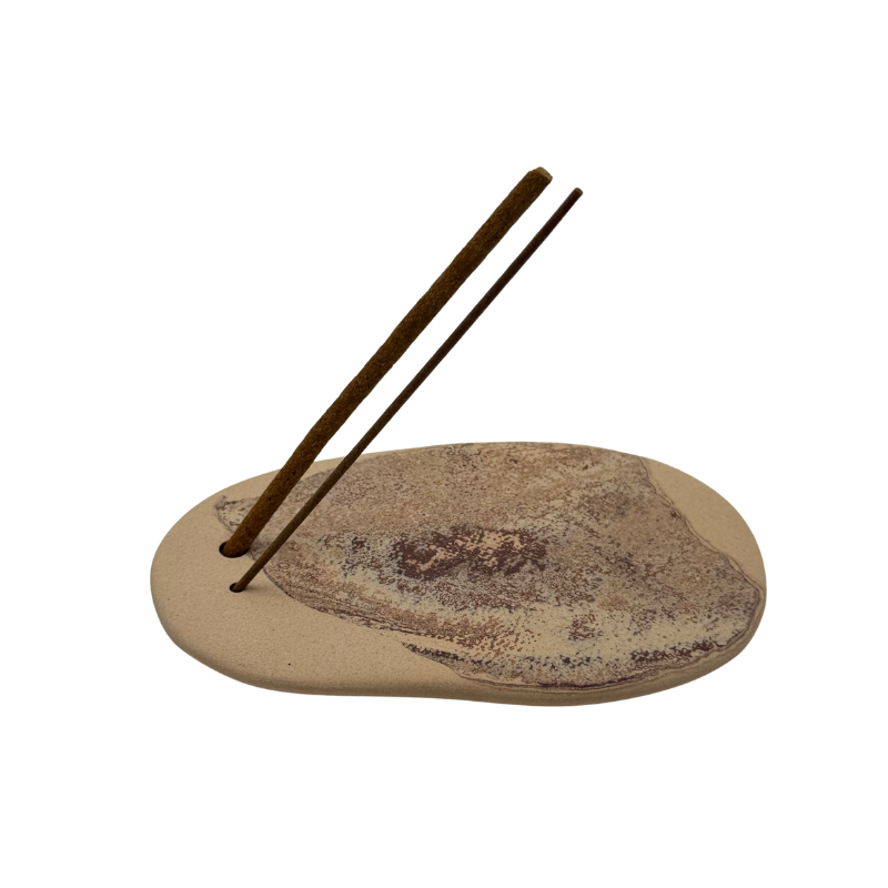 Panshi Ceramic Incense Holder - Gold
